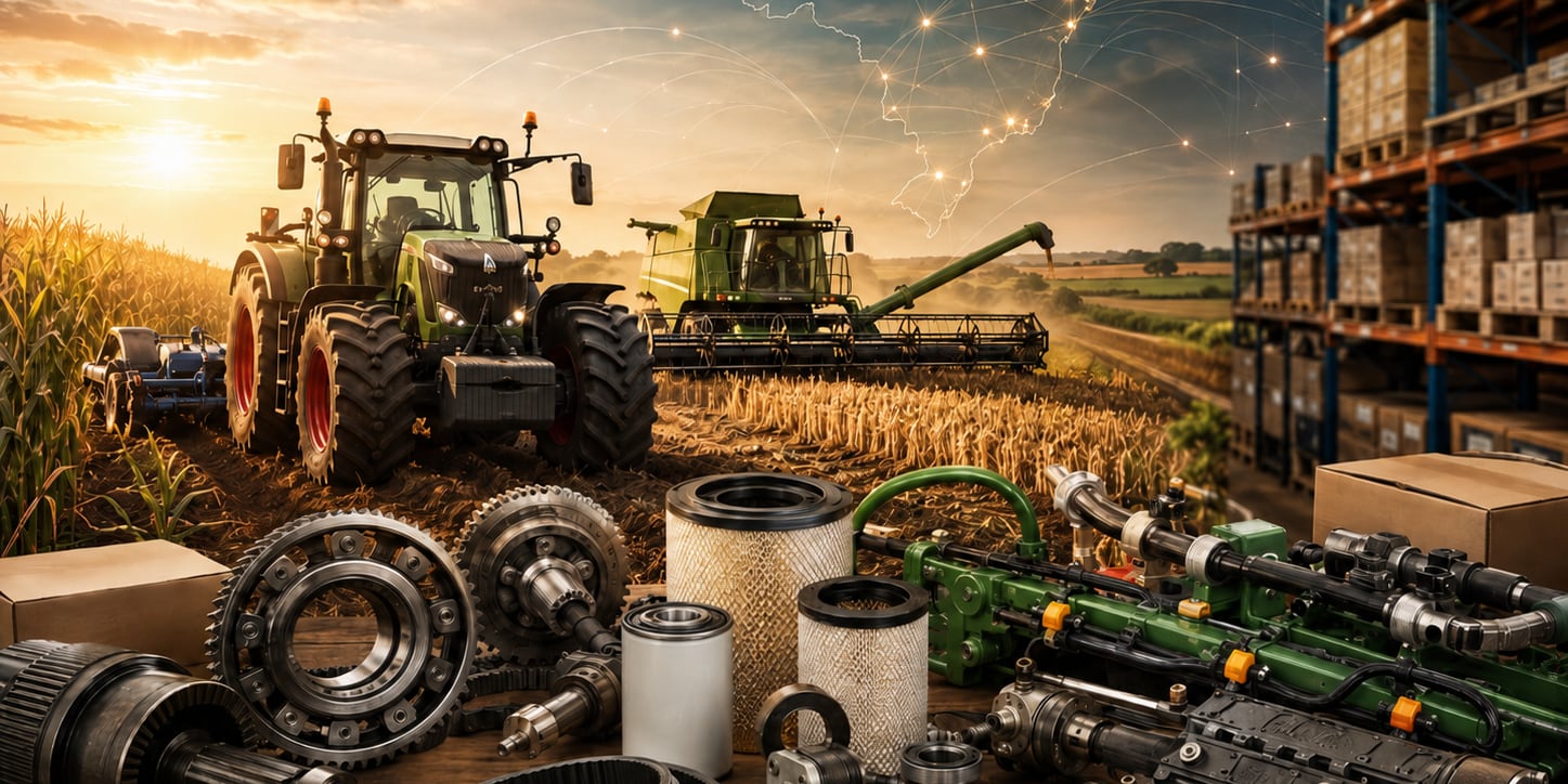 Máquinas agrícolas e peças de reposição